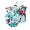 Dog Apparel Shirts Summer Beach Clothes Vest Pet Clothing Floral T-Shirt Hawaiian For Small Large