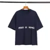 men women Jesus Tee shirt IS King Sunday service tshirts tour commemoration Street short-sleeved half-high OVERSIZE collar loose