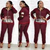 Stuk set Africa kleding Afrikaanse dashiki Xmas grote pailletten twee pak top en broek super elastisch feest plus maat voor dame etnische kleding