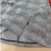 MSFFancy Spring Vintage Plaid Mini Skirt Kvinnor Hög midja A-Line Split Short Kjol Officiell Mujer Faldas 210604