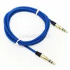 Audio Cable Jack 3.5 мм Мужчин для мужчин 1M Аудио линия AUX Позолоченные Штекер Матовый Металлический Цветовой Шнур Для Автомобиля Наушники Динамик Проволочный Шнур Новый