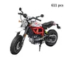 Motorcykel Modell Byggnadsblock Moto Racing Motorbike City Vehicle Set Off Road Moc Kits Kids Construction Toys Q0624