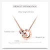 Pendant Necklaces Fashion Woman Jewelry Color Roman Numerals Necklace 316 L Stainless Steel