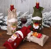 Christmas Wine Fles Cover Snowman Kerstmis Gift Tassen Xmas Sack Packing Navidad presenteert Chrismas Nieuwjaar