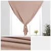 Curtain & Drapes Easy Install Self-Adhesive Shading Drape For Living Room Bedroom Punch Free Blackout Window Curtains Anti UV Light