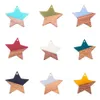 18 stks / doos Star Wood Hars Charms Sieraden Bevindingen Oorbel Ketting Armband Hangers Handgemaakte DIY-accessoires