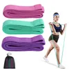 Bandas de resistência 3pcs Tecido Booty Long Pano Pernas BuExercise Elastic Hip Fitness Workout Treinamento de Força Loops3457277