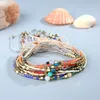 Miyuki minúsculo semente frisado pulseiras feitos artesanais coloridos strand strand strand para mulheres homens charme