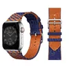 Nylon Braid Rouge Jumping Single Tour Strap För IWatch 3 2 1 38mm 42mm Sports Band Apple Watch 6 SE 5 4 40mm 44mm Armband