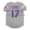 Nowy Nelson Cruz 2011 World Series Jersey XS-5xl 6xl zszyty baseball koszulki retro