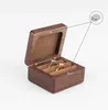 Jewelry Box Creative Wooden Ring Earring Pendant Storage Black Walnut Case Solid Wood Boxes sea ship