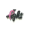 Charms 5st Fight Word Charm för kvinnor Armband som gör bokstäver hänge halsband rosa band bröstcancer medvetenhet smycken finding3894717