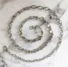 silver chain link belts