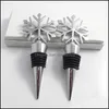 Openers Kitchen Kitchen, Dining Home & Garden Snowflake Bottle Stopper Zinc Alloy Wine Cork Wedding Favors Bar Tools Drop Delivery 2021 Rdie