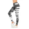 Donne sexy di marca Legging stampa foglia Leggins fitness Moda legins sottili Leggings a vita alta Pantaloni donna 211019