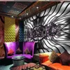 Klasik boyama duvar kağıdı metal 3d doku duvar kağıtları gece kulübü KTV bar müzik arka plan