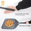 14 /13/12 Inch Perforated Peel Rectangular Pizza Shovel Hard Coating Paddle Short Tool