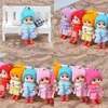 8CM Clown Mobile Phone Pendant Plaid Skirt Knitted Hat Lovely Doll Mini Girls Ornaments Toys Gift Dolls Originality 0 6yg F28457801