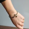 2019 Nuovo Degsin Buddista tibetano fatto a mano in rame intrecciato corda amuleto braccialetto Vajra braccialetto di fascino antico Om gioielli per uomo donna Q0717
