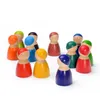 DIY 3D Houten Regenboog Bouwstenen Set Stacker Grote maat Creative Montessori Educatief speelgoed voor kinderen Kinderen