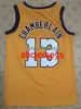# 13 Wilt Chamberlain 1972 All Star West maglia da basket retrò gialla cucita personalizzata qualsiasi numero nome maglie Ncaa XS-6XL