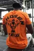 Merk Mens Katoenen T-shirt Zomer Gyms Fitness Bodybuilding Shirts Mannelijke Mode Casual Korte Mouwen Tees Tops Kleding 210629