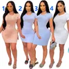 New Women Mini Dresses Short Sleeve SKirts Bodycon dress Sexy Summer Clothing Plus size S-2XL white blue letter skirt skinny packaged hip skirtss 4674