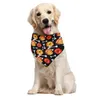 Halloween hund katt bandana pumpa triangel bandanas valp husdjur neckerchief tvättbar nacke halsduk justerbar husdjur semester hundar katter bibs för festival