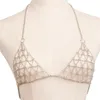 Chaînes pour femmes, chaîne de poitrine, harnais de bondage, soutien-gorge sexy, bijoux de corps, sans strass, ras du cou, accessoires de Festival pour filles, 3634475