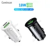 Billaddare QC3.0 Type-C Fast Charge PD Dubbel USB-laddare för iPhone SAMS Xiaomi Fast Car Charging Telefonladdare Adapter