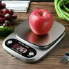 5kgx/0.1g 10kg/1g Kitchen Scale Electronic Digital Balance Cuisine Cooking Measure Scale Stainless Steel Weighing Tool 210927