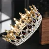 Bridal Classical Couronne De Mariage Crowns Luxury Rhinestone Zircon Wedding Party Big Crown For Women Hair Clips & Barrettes