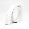 Belts Golf Belt Men And Women White Leather Universal Length Classic Casual Fully Adjustable Trim2369