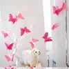 Party Decoration 2.7 M Butterfly Papier Papier Wiszące Garland Banner Dzieci Baby Shower Ślub Happy Birthday Home Po Backdrop