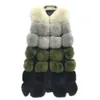 Lisa Colly New Fashion winter women's fur vest coat Warm long vests fur vests Women faux fur vest coat outerwear jacket Y0829