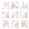 26 Styles Pillow Letters Pink Floral Decorative Cushions Pillowcase Polyester Cushion Cover Throw Pillows Sofa Decoration Pillowcover Free Delivery