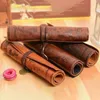 Pencil Bags Vintage Pirate Treasure Map Cases PU Leather Roll Pen Bag Pouch For Stationary School Supplies Make Up Cosmetic Gift