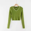 Fall crop sweater kawaii cute sweaters knitted sweater pink women winter clothes women pullover sweater sexy tops 210522