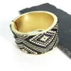 Manilai Boho Statement Cuff Bangles for Women Unique Big Bracelets Golden Tone Ethnic Jewelry Accessories Wholesale Q0719