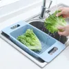 Évier rétractable égouttoir étagère de rangement cuisine en plastique bol baguettes étagère ménage légumes stockage bol