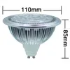 G53 / GU10 ES111 QR111 AR111 LED Downlight 9W 12W strålkastare Varm vit / Natur Vit / Kall Vit ingång AC85-265V