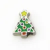 50 sztuk / partia Christmas Tree Charms Living Glass Memordy Floating Lockets Cały DIY Biżuteria