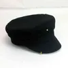 Broderie simple RB Femmes Men Street Street Style SBOY HATS SHOY BERET BLACK TOP CAPS DROP SHIP CAP 211227