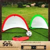 1piece Black Folding Football Goal Net Training Goal Net Play Indoor Outdoor Toy Kids