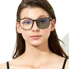 Zonnebril Transitie Pochromische leesglazen voor vrouwen Vierkante Progressieve Multifocal Presbyopia Eyewear FML