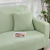 Cubiertas para sillas Sillón Protección Sofá Cubierta para la sala de estar Añadido a un solo amante de 3 plazas Color de color sólido verde claro de 4 plazas Solicitud de Spandex