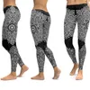 li-fi mandala fitness yoga pants women sports leggingsトレーニングレギンスを走るセクシーなプッシュアップジムウェア弾性スリムパンツ301o