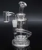 6.3inchs Klein Recycler Petrol Teçhizatları Hookahlar Perkolator Su Boruları Nargiller Kalın Cam Su Bongs 10mm Banger Dab