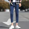 Hommes Cheville-longueur Crayon Jeans Simple Denim À La Mode Cool Mâles Cowboy Pantalon Mince Adolescent All-match Coréen Printemps Street wear X0621