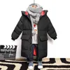 Kids Boys Jackor Vinter Värme Down Coat För Barn Hooded Ytterkläder Kläder Tonårsflickor Kläder Ryska Parkas 211203